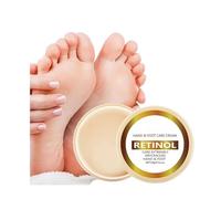 Baume pour talons pour pieds secs et craquelés, crème de guérison au rétinol pour les mains, crème hydratante et adoucissante intense, coudes et mains, soin des pieds pour talons secs, craquelés et