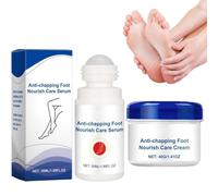Baume réparateur nourrissant anti-crevasses pour les pieds, lotion hydratante naturelle, crème réparatrice pour talons fissurés, formule légère, application multi-zones (A+B)