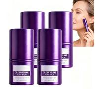 Baume repulpant au calcium, baume multi-collagène en stick, crème volumisante au calcium, crème hydratante multi-usages pour le visage et le cou, stick raffermissant au collagène pour le visage (4PCS)