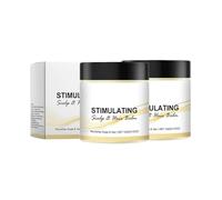 Baume Stimulant Pour Le Cuir Chevelu Et Les Cheveux, Enrichi En Beurre De Karité Et En Beurre De Mangue, Nourrit Et Stimule La Croissance Saine Des Cheveux, Rend Les Mèches Plus Épaisses (2pcs)