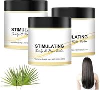 Baume stimulant pour le cuir chevelu et les cheveux, nourrit les cheveux du cuir chevelu, karité et cheveux, crème nourrissante pour la santé du cuir chevelu, revitalise la santé du cuir chevelu et