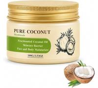 Baume Visage à la Noix de Coco, Hydratant Visage et Corps Non Gras à Absorption Rapide, Sérum Capillaire Léger et Huile Support, Soin Vegan - 100 ml