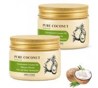 Baume Visage à la Noix de Coco, Hydratant Visage et Corps Non Gras à Absorption Rapide, Sérum Capillaire Léger et Huile Support, Soin Vegan - 100 ml