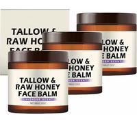 Baume Visage au Suif et au Miel Brut, Soin Hydratant Lissant et Nourrissant, pour une peau naturellement équilibrée, Crème Raffermissante, pour le Visage et le Corps