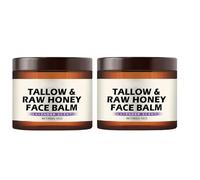 Baume visage au suif et au miel, hydratant lissant et nourrissant pour les peaux sèches et sensibles, pour les soins du visage et du corps,2pcs