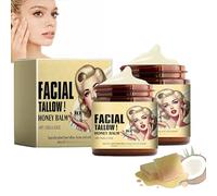 Baume visage fouetté au suif de bœuf nourri à l'herbe et au miel - Crème visage au suif et à l'huile d'olive, soulage les peaux sèches et sensibles, crème hydratante intense pour le (2)