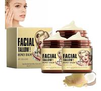 Baume visage fouetté au suif de bœuf nourri à l'herbe et au miel - Crème visage au suif et à l'huile d'olive, soulage les peaux sèches et sensibles, crème hydratante intense pour le (3)