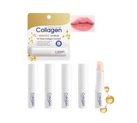 Baumes à Lèvres au Collagène 5Pcs, Soin des Lèvres Hydratant Longue Durée, Réparation des Lèvres Sèches et Gercées, Pour Homme et Femme,Cadeaux pour la Fête des Femmes, Fête des Mères