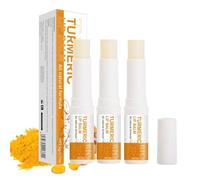 Baumes à Lèvres Au Curcuma,éclaircissant Pour Les Lèvres Foncées,Masque Levre Nuit,Traitement De Restauration Au Curcuma,Soins de la Peau Coréens, Hydratant,Réparant,Anti-dessèchement 5g (3)