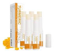 Baumes à Lèvres Au Curcuma,éclaircissant Pour Les Lèvres Foncées,Masque Levre Nuit,Traitement De Restauration Au Curcuma,Soins de la Peau Coréens, Hydratant,Réparant,Anti-dessèchement 5g (5)