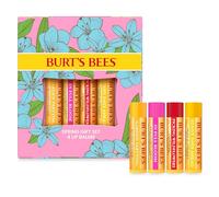 Burt's Bees Coffret baumes à lèvres cire d'abeille hydratants Fraise Ananas Pitahaya citron 4×4,25 g