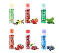 Baumes à Lèvres, Lot de 6 Soin des Lèvres Naturel en Vrac pour Les Lèvres Hydratantes, Réparatrices et Sèches - 6 Saveurs - Fruits