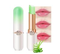 Baumes à lèvres teintés de fraise de myrtille, rouge à lèvres changeant de couleur de pêche, moisturisant de longue durée Baume à lèvres de soins à lèvres Gloss à lèvres magique (1pc Aloe vera)