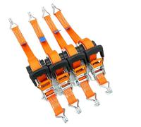 Baumgart Heben und sichern Lot de 4 Sangles d'arrimage automatiques avec Crochet 5 m x 35 mm 1000/2000 daN