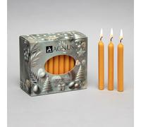 Baumkerzen Lot de 50 bougies pyramides en cire d'abeille 11,4 cm de long 11,4 cm pour sapin de Noël - Sans fumée, sans goutte, - Pour la maison, le dîner, casher, non parfumées, propres, longue