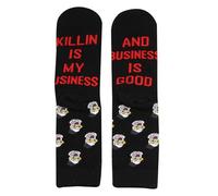 BAUNA Chaussettes fantaisie Motif clown de terrifier Killin Is My Business And Business Is Good Cadeau pour amateur de films d'horreur, Killin Chaussettes, Taille unique