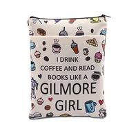 BAUNA Couverture de Livre Inspirée de Gilmore Girl - Cadeau pour les Amateurs de Café et Fans du Film - Idée pour le Dîner de Luke (Coffee BM)