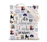 BAUNA Gilmore Sac fourre-tout pour fans de la série télévisée Luke's Coffee Cadeau Rory Lorelai Lovers Cadeau It's Gilmore Girl Season Sac à bandoulière, Gilmore Season Tote, 32 cm (length) x 1 cm