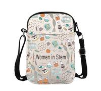 BAUNA Sac à bandoulière Stem pour femme - Sac à bandoulière Steminist - Cadeau de laboratoire, Tige Cb, 15*21*2cm