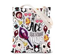 BAUNA Sac fourre-tout Anime Cartoon Merchandise Radio Demon Character Cadeau Ace In The Hole Sac à bandoulière Dark Animation Lover Cadeau, Sac fourre-tout Ace Hole, 35*40cm
