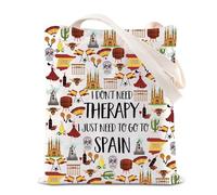 BAUNA Sac fourre-tout en Espagne, cadeau pour les amoureux de l'Espagne, souvenir espagnol, sac à bandoulière, cadeau de vacances en Espagne, cadeau de week-end, cadeau de escapade, Sac fourre-tout