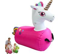 BAUNBRHY Bouncing Dinosaur,Dinosaur Hopper for Kids, Inflatable Toys Suitable for Children's Gatherings and Garden Activities, Promoting A Sense of Balance, Sturdy and Durable(A)
