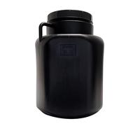 BAUPROFI Fût carré de 50 l - Noir - À col large - Convient à un usage alimentaire - Pour le camping et la pluie