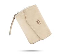 Baur Portefeuille pour femme en cuir lavé extra doux | Portefeuille au look usé avec protection RFID | Petit portefeuille | Nombreux compartiments pour cartes | Fermeture à bouton-pression et poche