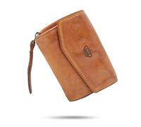 Baur Portefeuille pour femme en cuir lavé extra doux | Portefeuille au look usé avec protection RFID | Petit portefeuille | Nombreux compartiments pour cartes | Fermeture à bouton-pression et poche