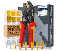 BAURIX® Pince à Sertir Cosses Isolées 0,5-6 mm² - à Cliquet Set