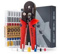 BAURIX® Pince à Sertir Embouts Hexagonale 0,25-6 mm² - Cliquet Set | Modèle THESEUS. Profil hexagonal auto-ajustable pour un serrage homogène. Idéale armoires et tableaux électriques.