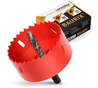 BAURIX Scie cloche bi-métal - Diamètre 80 mm - Bois, métal, cloisons sèches - Trous propres pour installation électrique, prises et passe-câbles