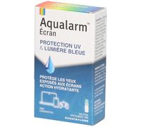 Bausch&Lomb Aqualarm Écran Protection UV & Lumière Bleue Gouttes Ophtalmiques 10 ml