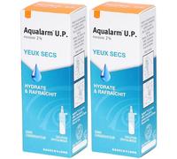 Bausch + Lomb Aqualarm U.P. solution oculaire pour yeux secs Gouttes Ophtalmiques 2x10 ml