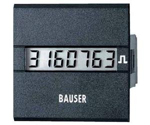 Bauser 3811.2.1.7.0.2 compteur de temps ou d'impulsions digitale- nouveauté . Solution Twin dim. installation 45 x 45 mm