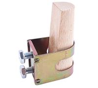Bauster® Anneau de faucheuse pour faucheuse + cale en bois pour faucheuse avec jeu de vis, anneau de lame pour faucheuse en métal, support de faucheuse, faux de jardin