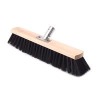 BAUSTER® Balai de rue 500 mm sans manche - Grande capacité - Pour balayer les routes, les routes, le jardin, les halls, les trottoirs