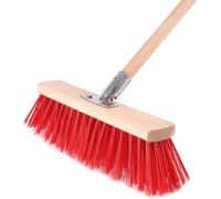 BAUSTER® Balai industriel 300 mm avec manche de 120 cm - Parfait pour le nettoyage des routes et des trottoirs, balai de salle de séjour et de jardin