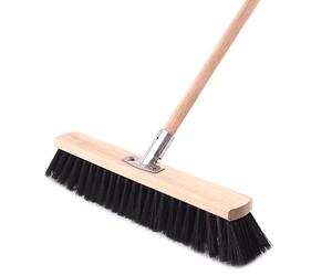 BAUSTER® Balai Robuste 500 mm - Manche 120 cm - Pour Rue, Industrie, Jardin, Routes, Trottoirs, Intérieur et Extérieur