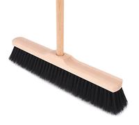 BAUSTER® Balai Robuste de 600 mm Avec Manche de 120 cm - Industriel et de Jardin - Pour Rues et Trottoirs