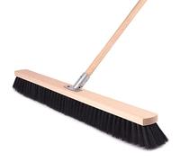 BAUSTER® Balai robuste de 700 mm - Avec manche de 120 cm - Balai de rue - Balai industriel - Balai de jardin - Pour routes et trottoirs - Balai d'intérieur - Balai d'extérieur