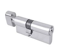 BAUSTER® Cylindre de serrure Nikiel avec bouton, serrure à cylindre, cylindre profilé, serrure de porte, accessoires de rechange, clé réversible, serrure de porte d'entrée, serrure (35/35)