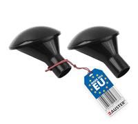 BAUSTER® Lot de 2 douches de rechange pour arrosoir de 10 à 15 litres - Diamètre : 2,5 cm - Noir - Pour jardin, douche de rechange - Pour parterre et tombe