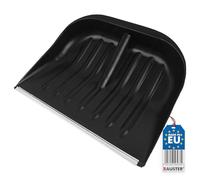 BAUSTER® Pelle à neige 38 x 47,5 cm - Bord en aluminium - Lame en plastique - Pelle à neige sans manche - Bord coulissant - Robuste et résistante - Grande pelle pour sciure de bois - Profil en