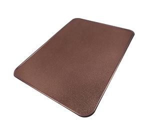 BAUSTER® Plaque de sol 80 x 60 cm - Plaque de cheminée - Plaque de sol robuste - Couleur cuivre