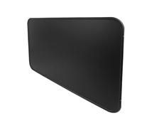 BAUSTER Plaque de sol de cheminée en métal - Protection contre la chaleur pour cheminée et poêle - Revêtement par pulvérisation - Noir, graphite ou cuivre - 80 x 49 / 50 x 60 / 60 x 80 cm - Plaque