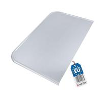 BAUSTER® Plaque de sol galvanisée - Protection du sol pour foyers - Plaque de cheminée - Plaque de cheminée - Plaque de sol robuste (48 x 31 cm)