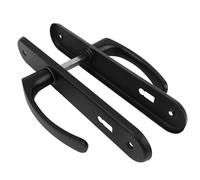 Bauster poignée de porte 72/90 mm - Modèle PZ/BB/WC - Longue - Intérieure/Extérieure (version BB, noir, 90 mm)