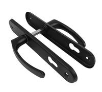 BAUSTER® Poignée de porte 72/90 mm - Modèle PZ/BB/WC - Longue - Intérieure/Extérieure (version PZ, noir, 90 mm)