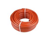 BAUSTER® Tuyau de gaz propane 2 m - Ø 9 mm - Pression 20/60 bar - Tuyau flexible renforcé pour propane/butane - Tuyau de raccordement orange avec protection